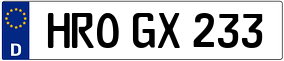 Trailer License Plate